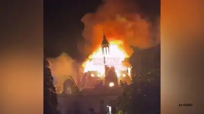 Massive Fire Ravages 143-Year-Old Limoges Town Hall in France, Roof and Tower Collapse Massive Fire Ravages 143-Year-Old Limoges Town Hall in France, Roof and Tower Collapse