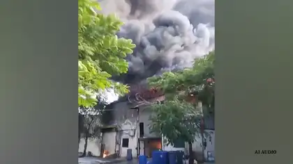 Massive Fire Breaks Out at Three Chemical Factories in Indore, Two Gutted