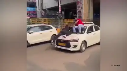 Two Young Men Hang onto Car Bonnet in Noida, Cab Driver's Video Goes Viral