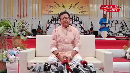 Ahmedabad Police Performs Traditional Weapon Worship on Vijayadashami