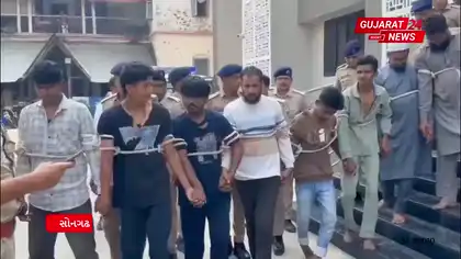 Songadh Stone-Pelting Case: Police Action Intensifies, Search for Main Accused Continues Songadh Stone-Pelting Case: Police Action Intensifies, Search for Main Accused Continues