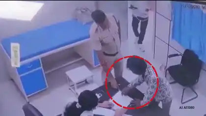 Woman Doctor Slapped by Accused at Wardha Health Centre, CCTV Captures Incident