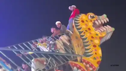 Dangerous Stunts at Deogarh Bariya Dussehra Fair Raise Safety Concerns